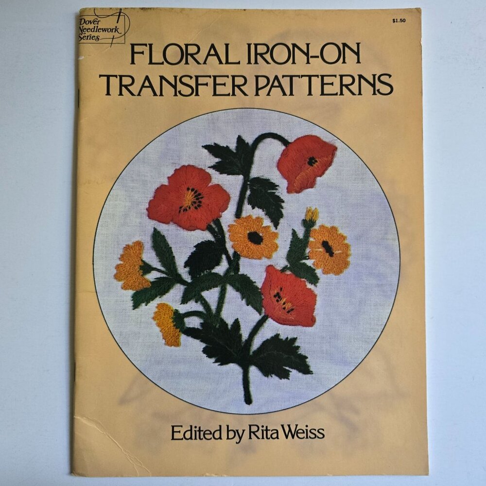Floral Iron-On Transfer Patterns Edited By Rita Weiss 1976 Dover Publications